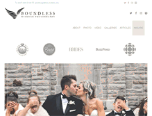 Tablet Screenshot of myboundlesswedding.com